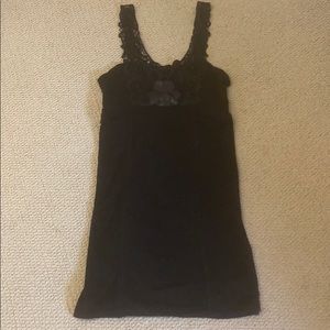 Free People beautiful black lace sheath dress